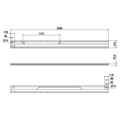 CS pillar front right Suer Varia CS, hot-dip galvanized