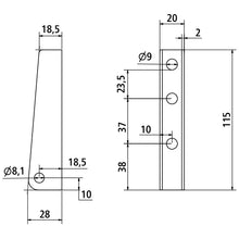 Bottom bearing shoe/gas spring shoe for board lifting aid 3.0