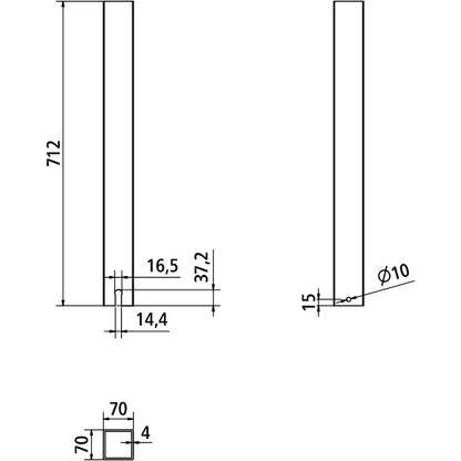 MultiStick 70, 600 mm, steel microZINQ® 5