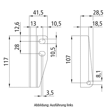 Laakerikenkä/kaasujousikenkä, R, sinkitty, lavanpuoleinen nostoapuväline2.0