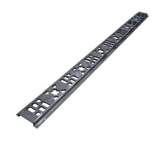 Multi-X floor lashing rail, raw steel, 6650 mm long