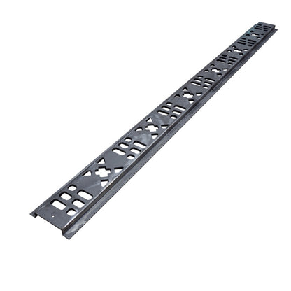 Multi-X floor lashing rail, raw steel, 30 mm (27+3), 2400 mm