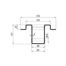 MultiFixx Basic longitudinal crossbar, raw steel