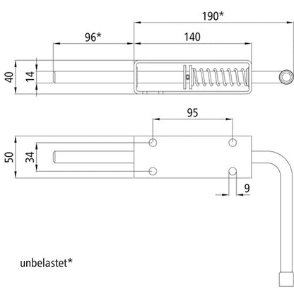 Dropside lock for dropside lifting aid, galvanized