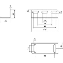 mnt brkt for mnt plate for dropside brakes, galv.