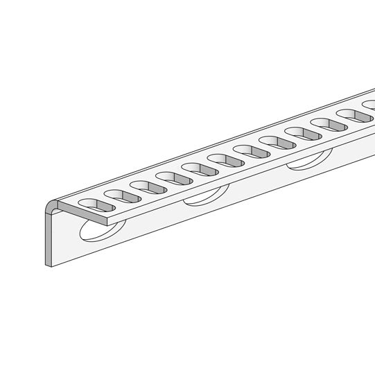 SSP3 Svetsvinkel för flänsskruvanslutning, längd 2000 mm