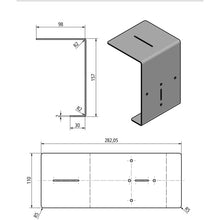 SSP3 Borrmall för central pelare, galvaniserad