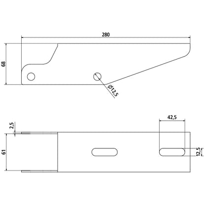 SSP3 mnt side collision protection aluminum-magnesium alloyed