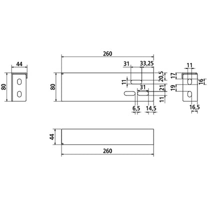 SSP3 Adapter för lådunderkonstruktion, lämplig för tvärbalkar