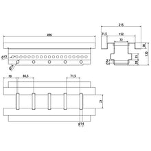 MultiFixx longitudinal crossbar 500 QT-QT, SSP3, galv.