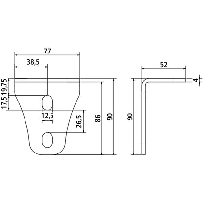 MultiFixx connecting bracket for longitudinal crossbar, SSP3