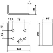 SSP3 Bracket for bulkhead support, FHR
