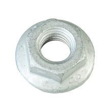 Hexagon nut with flange, galvanized, M 12, locking teeth
