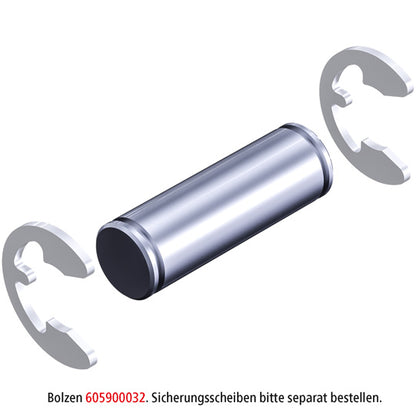 Bolt Ø 8 × 28, for bearing shoe for dropside lifting aid 3.0