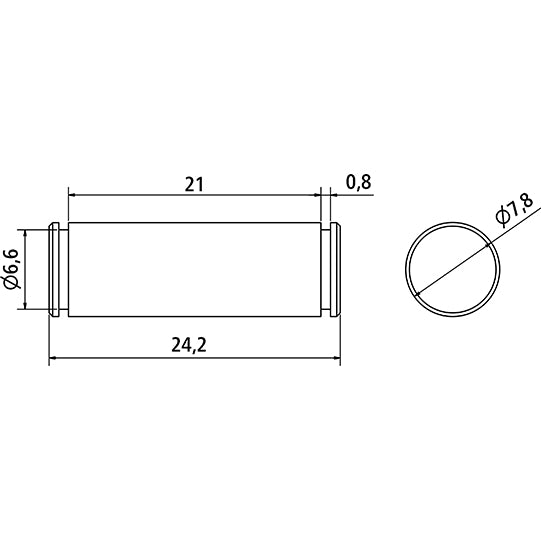 Bolt Ø 8 × 28, for bearing shoe for dropside lifting aid 3.0