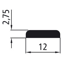 Polyamide strip, length 2020 mm