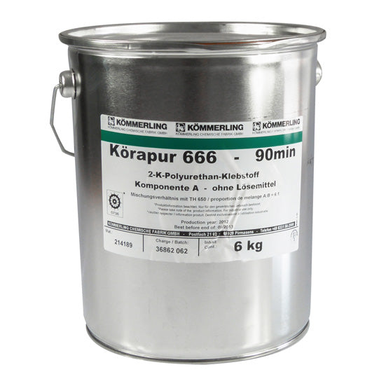Körapur 666/90, komponent A - endast harts, 6 kg