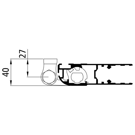 Fixing set for screw-on double-joint hinge