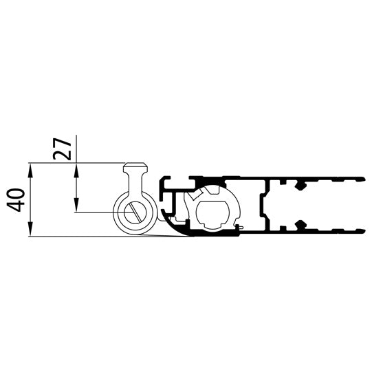 Weld-on fixing set for double-joint hinge