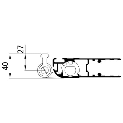 Weld-on fixing set for double-joint hinge