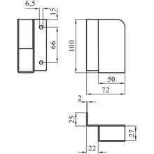 Insatsficka för släpvagnssats, galvaniserad, vänster
