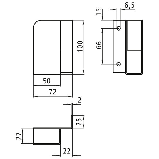 Insatsficka för släpvagnssats, galvaniserad, höger