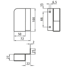 Insatsficka för släpvagnssats, galvaniserad, höger