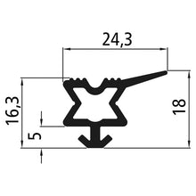 Rubber seal PWP 2 389 015, 50 m roll