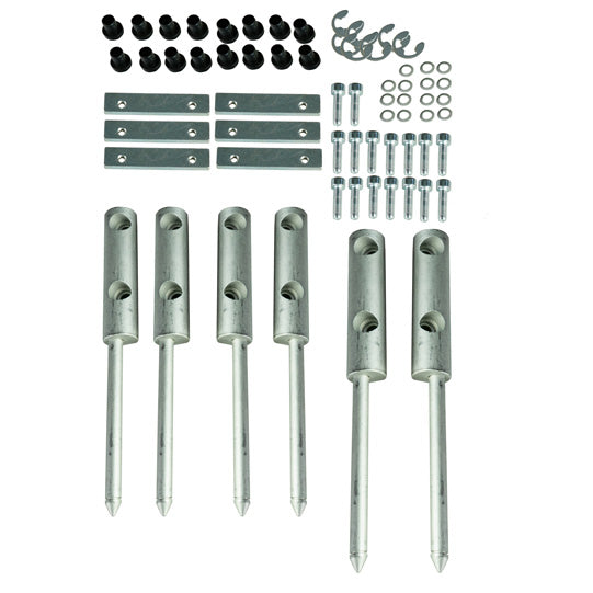 Defender-sats gångjärnsfäste för 3 gångjärnslänkar