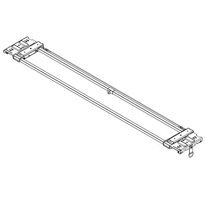 Sesam end carriage complete, for canopy outer width 2550 mm