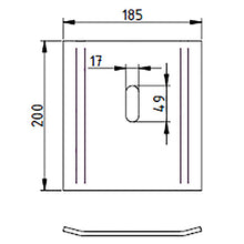 Sesam steel plate for MIXLINER pillar trolley
