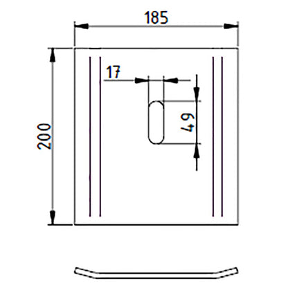 Sesam steel plate for MIXLINER pillar trolley