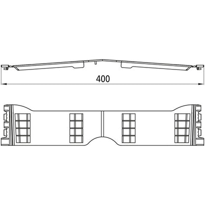 Sesam-liitos 400 mm, tyyppi 2, muovia, nimellispituus 400 mm