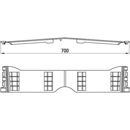 Sesam-liitos, pituus 700 mm, muovia