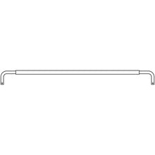 Edscha crossbar, one end loose, Ø 25 mm, galvanized steel