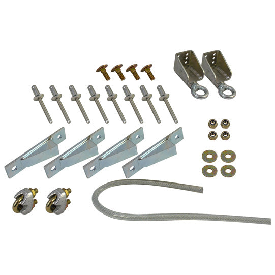 Edscha-lukko, kiila/köysi, sinkittyä terästä.