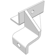 Edscha front wall bow holder, left, raw steel