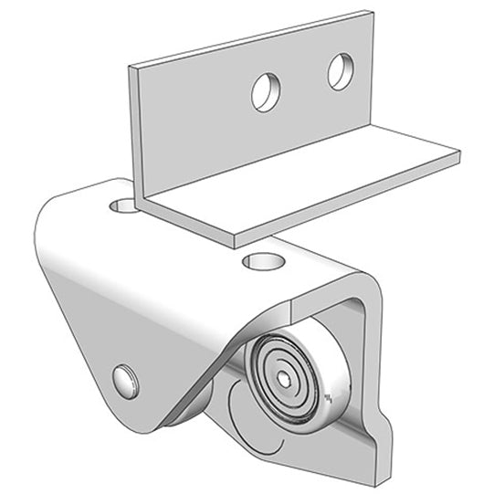 Edscha crossbar trolley, left, with ball bearings
