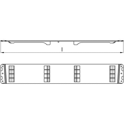Edscha-nivel-/taittosarana, pituus 650 mm