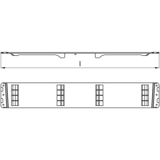 Edscha-nivel-/taittosarana, pituus 570 mm