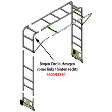 Edscha arch end carriage SB-Profi, front left/rear right