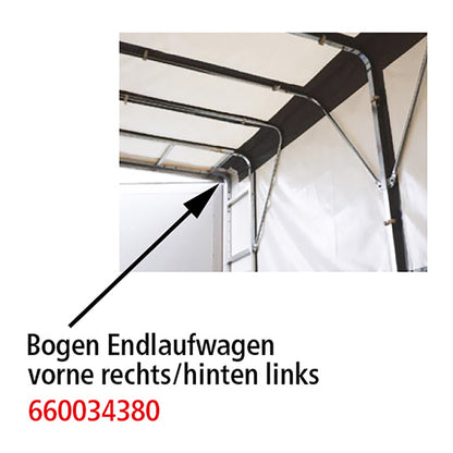 Edscha arch end carriage SB-Profi, front right/rear left