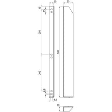 Edscha insert pocket, long, L, galvanised stl.