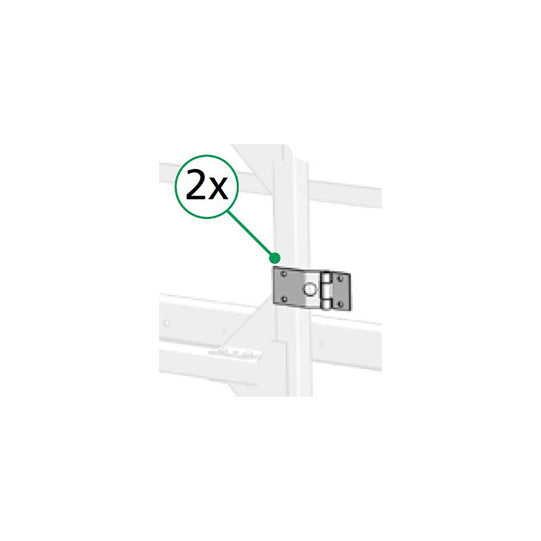 Edscha rear tarpaulin hinge set left