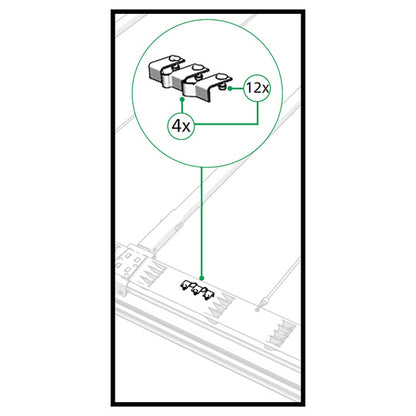 Edscha locking set, force-locking