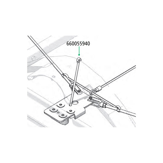 Edscha rope 6 x 145 with steel toggle