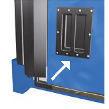 Edscha recessed grip incl. rivets