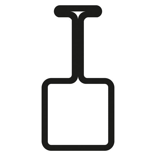 Edscha-ohjauskisko, pituus 3000 mm, sinkittyä terästä.