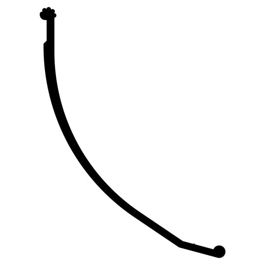 Edscha profile seal/PVC sealing lip, black, 120 mm, L 33 m