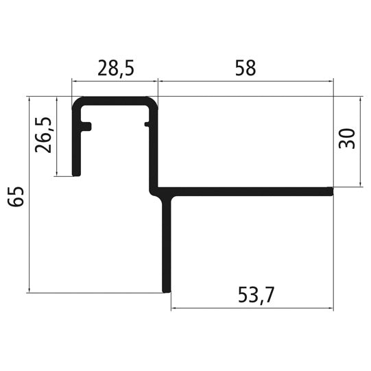 Kattoliitäntä kiinteälle katolle 900463, 7200 mm